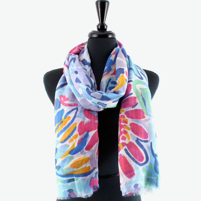 Torrid Lightweight Scarf w/Gold Metallic