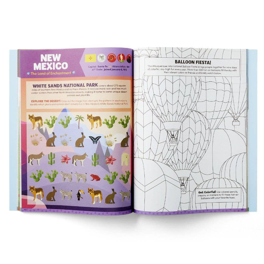 50 States Activity Book