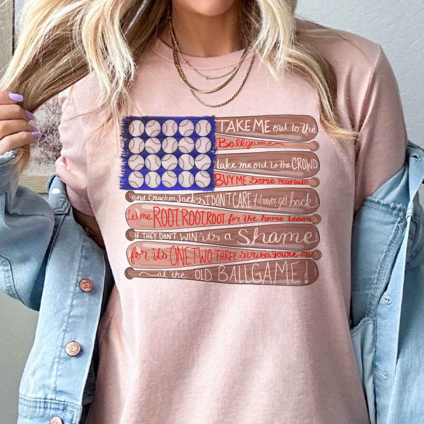 Baseball Flag Graphic Tee