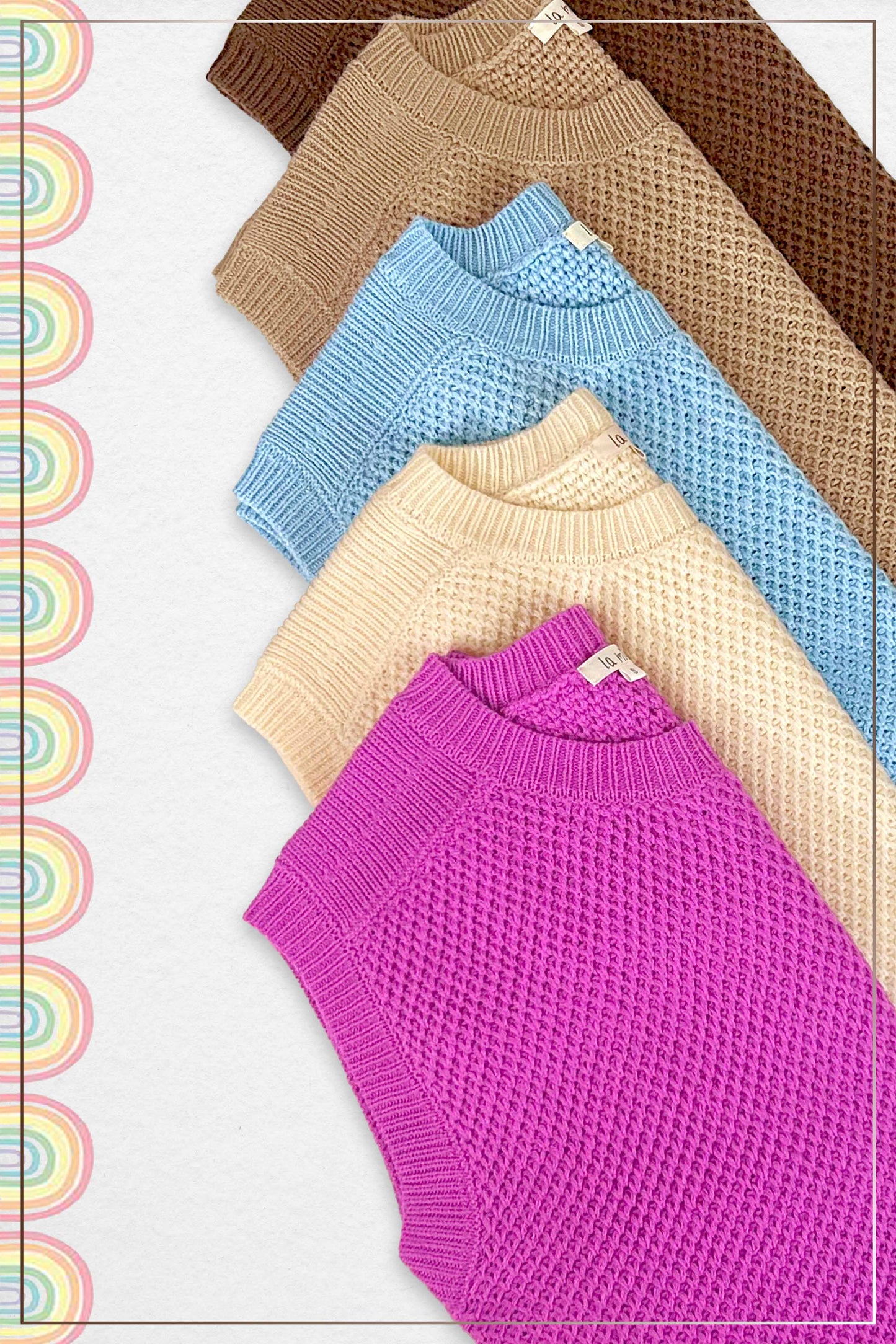 Loose Fit Round Neck Sweater Vest Top