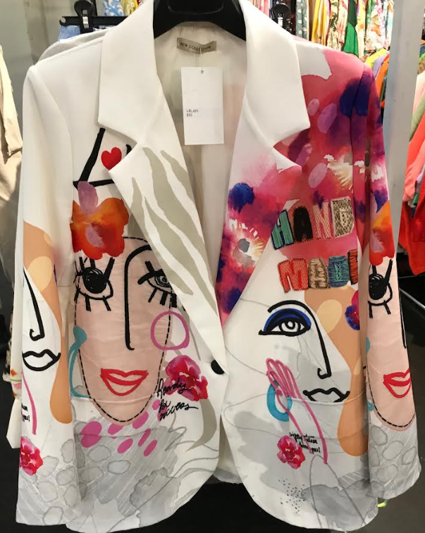 Italian "PICASSO" Print Blazer