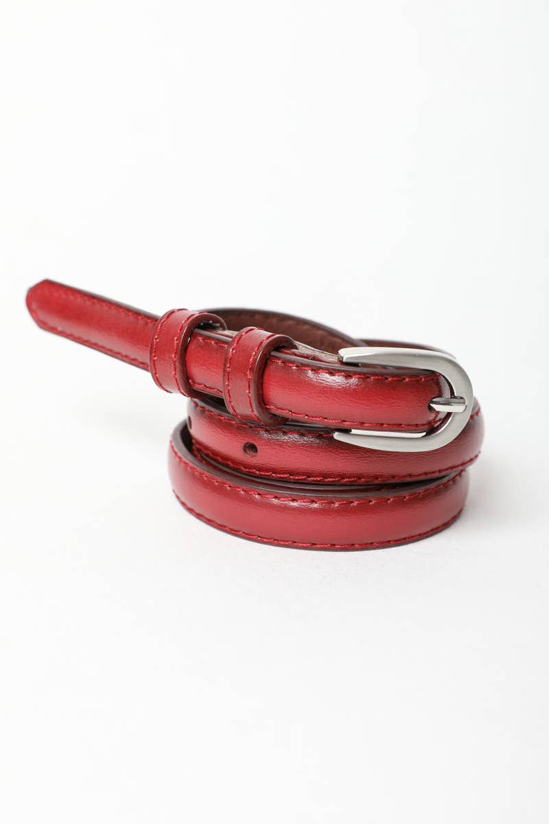 Skinny Horseshoe Buckle Belt | Slim Waist Cincher ⏳