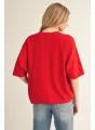 v neck lightweight comfy sweater top