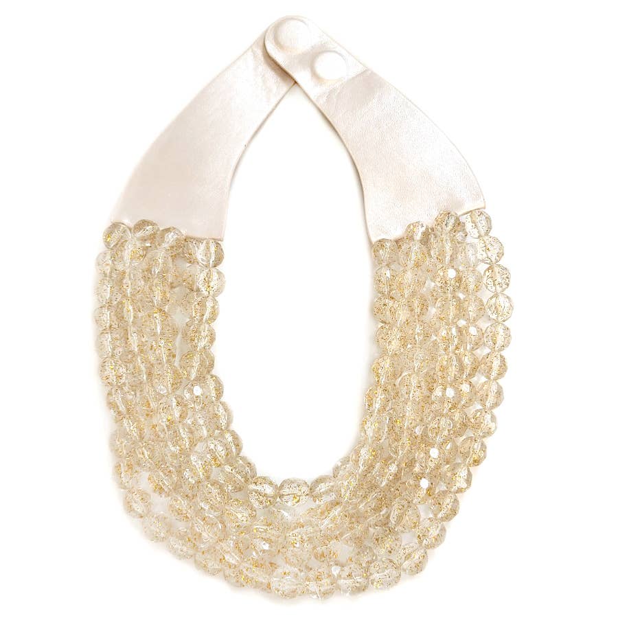 * CHUNKY BEADED LAYERED NECKLACE Magnetic