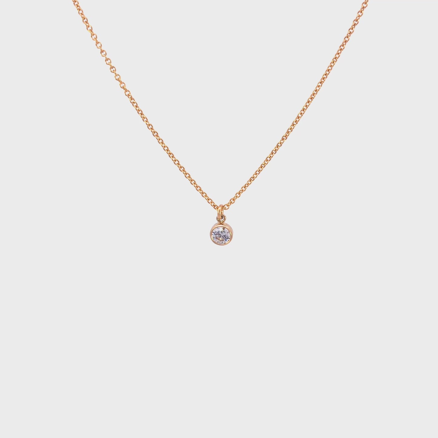 Tiny CZ Diamond Necklace