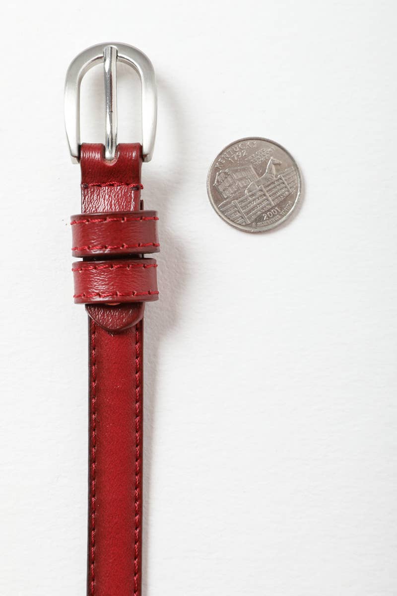 Skinny Horseshoe Buckle Belt | Slim Waist Cincher ⏳