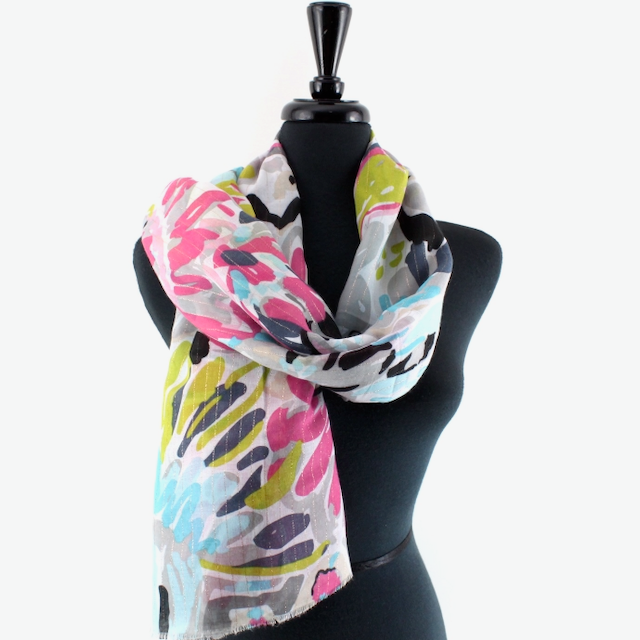 Torrid Lightweight Scarf w/Gold Metallic