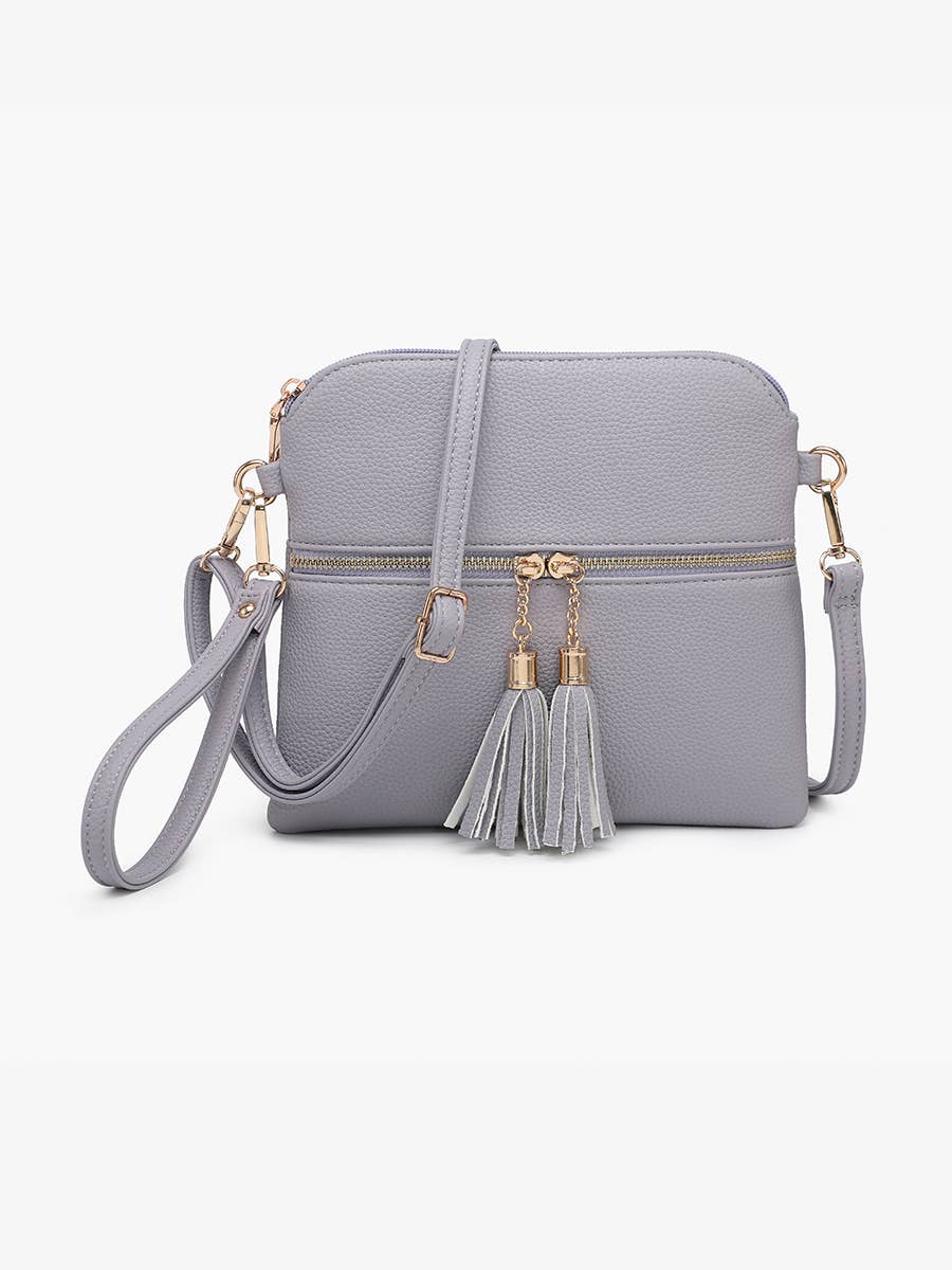 Tara Double Zip Crossbody/Wristlet