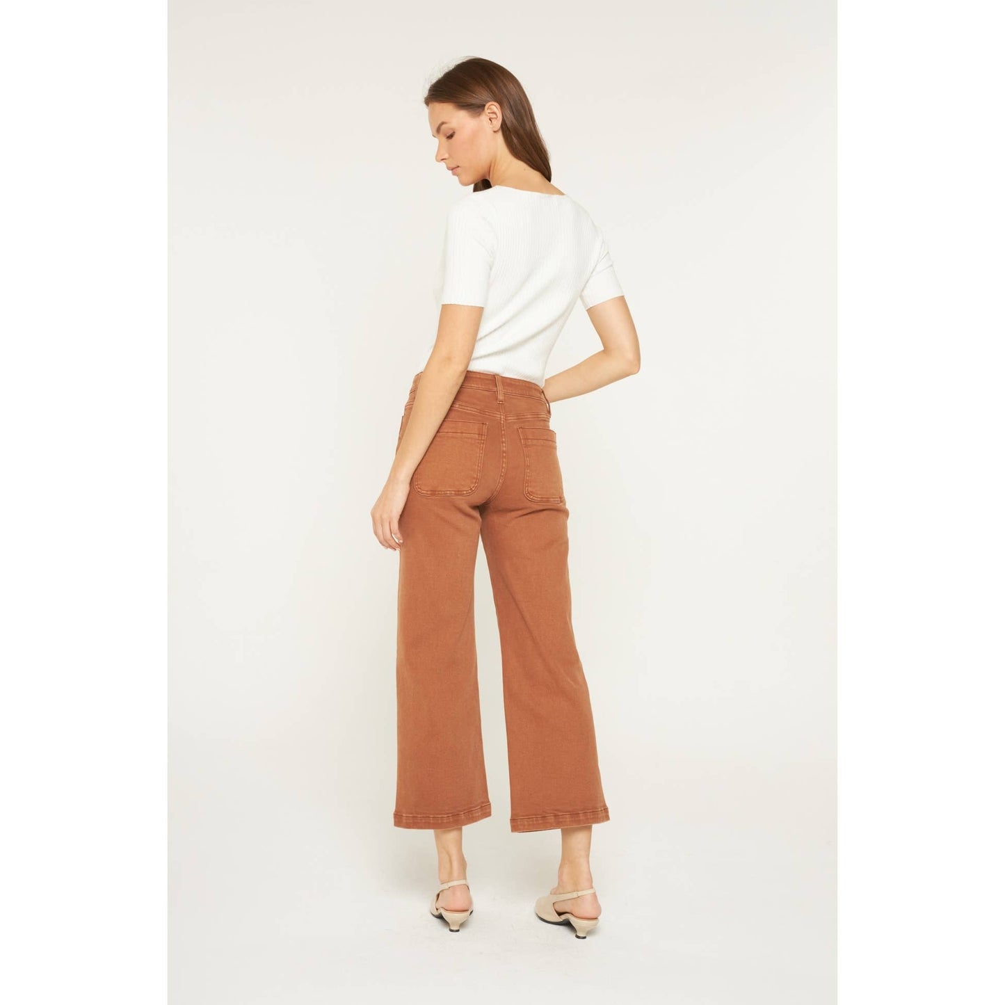 HIGH RISE CROPPED WIDE LEG