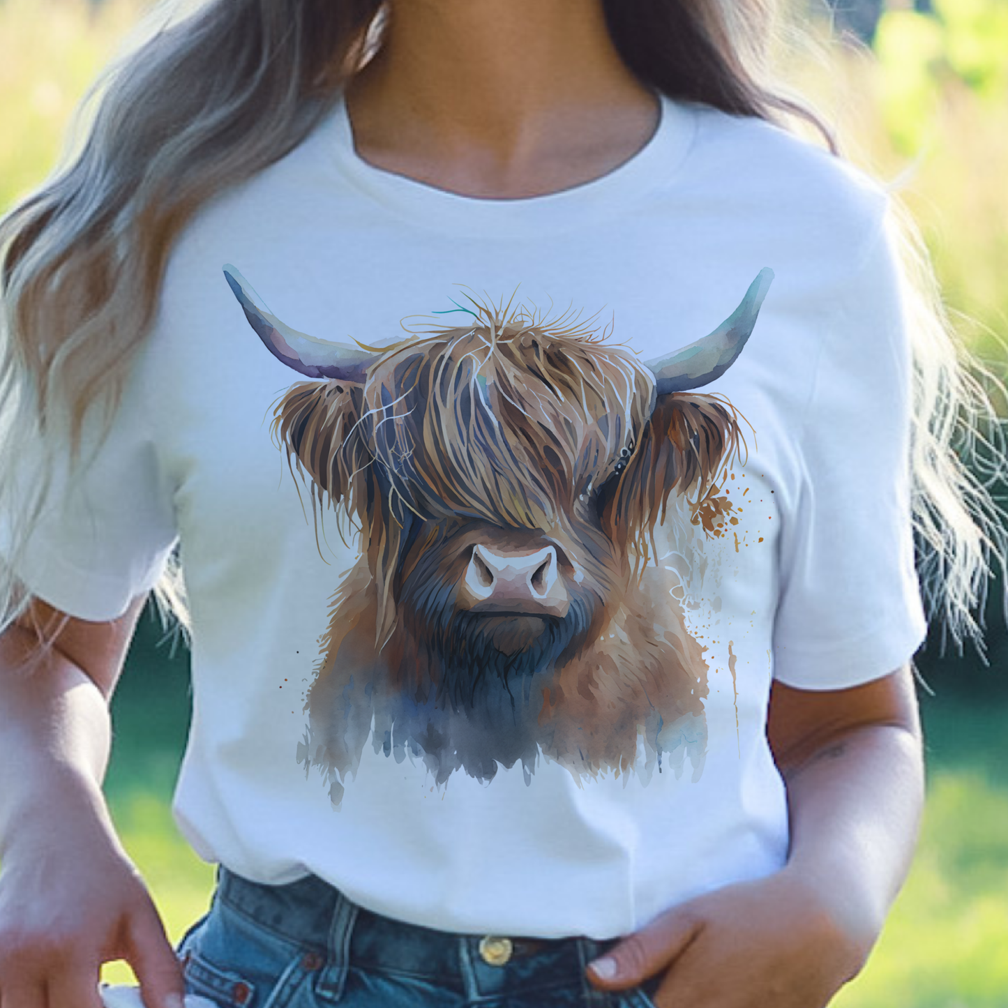 Western Cow Country Highland Graphic Tee