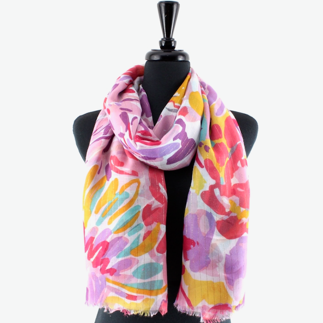 Torrid Lightweight Scarf w/Gold Metallic