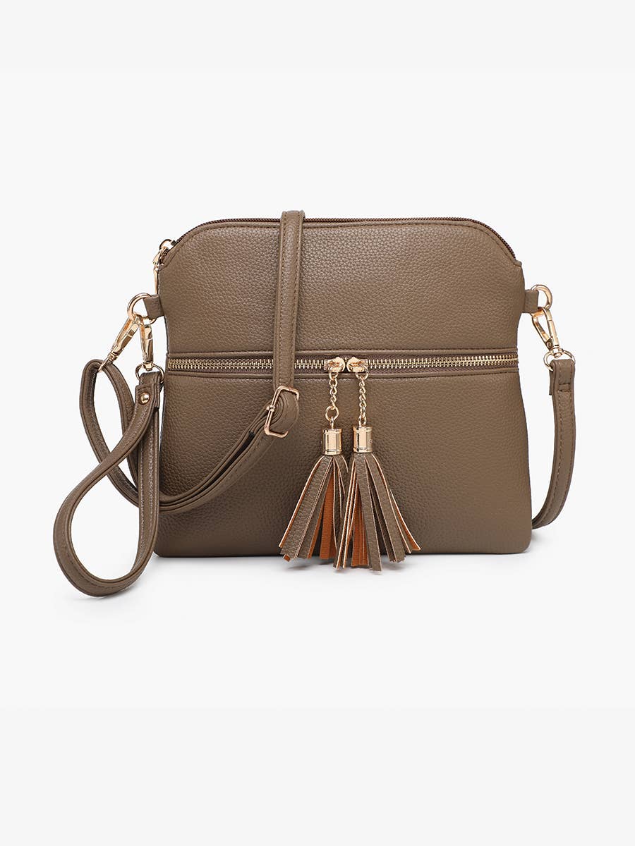 Tara Double Zip Crossbody/Wristlet