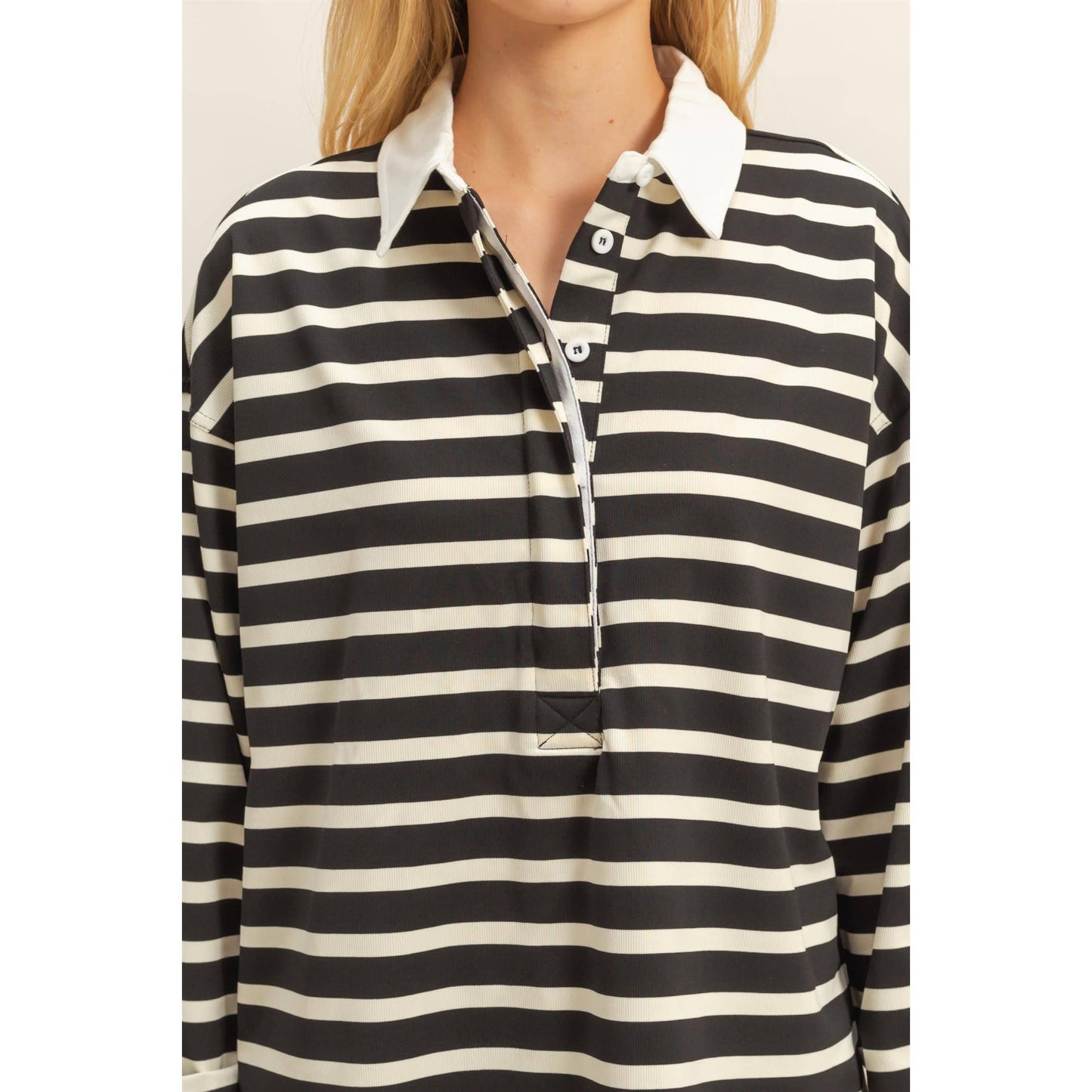 Rugby Polo With Collar Shirt