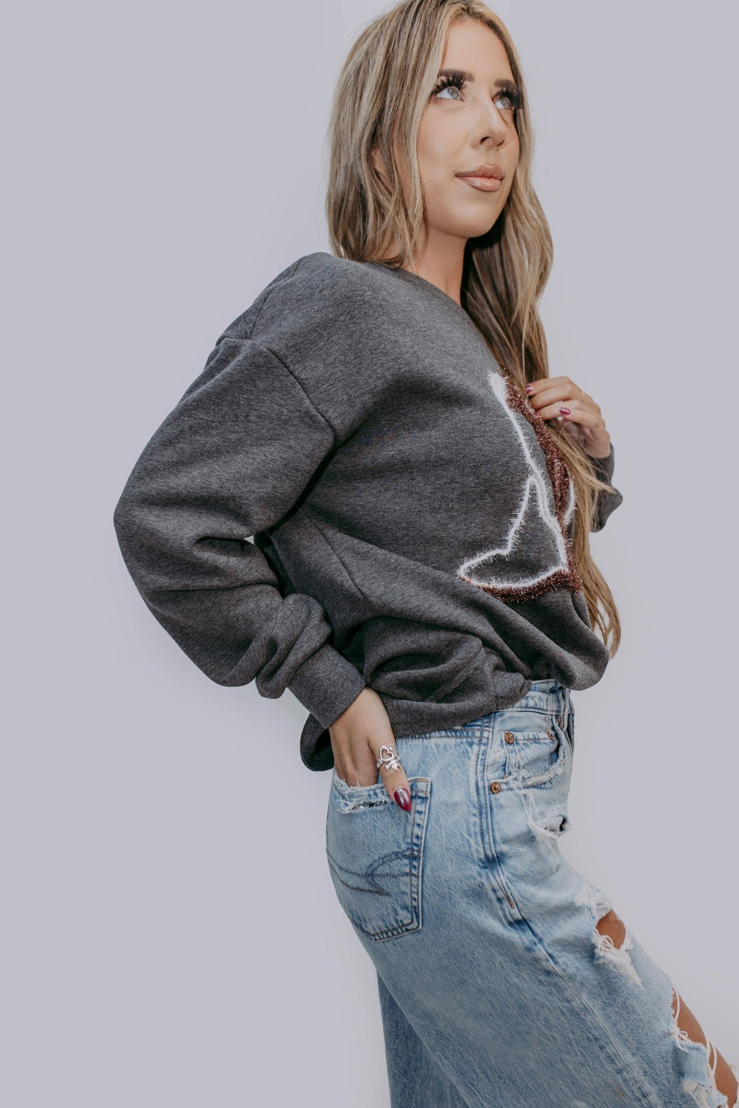 Boots Tinsel Sweatshirt
