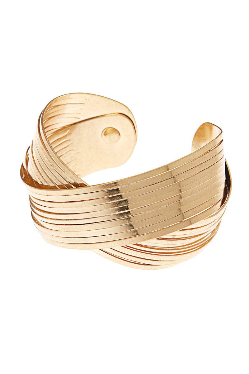 TWISTED METAL CUFF BRACELET