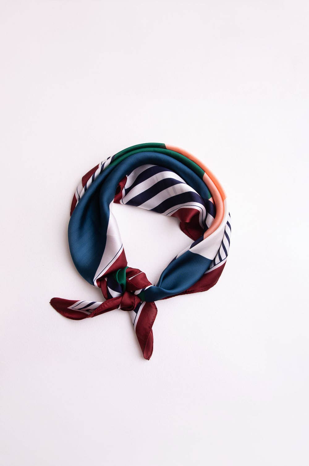 Colorblock Satin Bandana