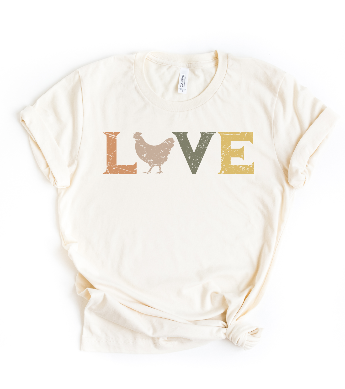 Vintage farm love chicken