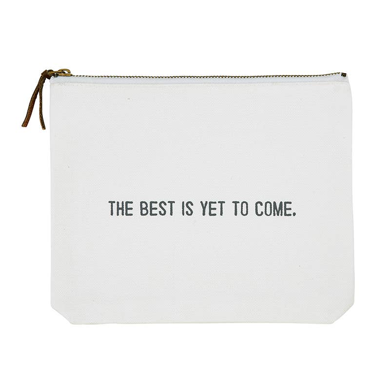 Face to Face Canvas Zip Pouch - Best Yet to Come