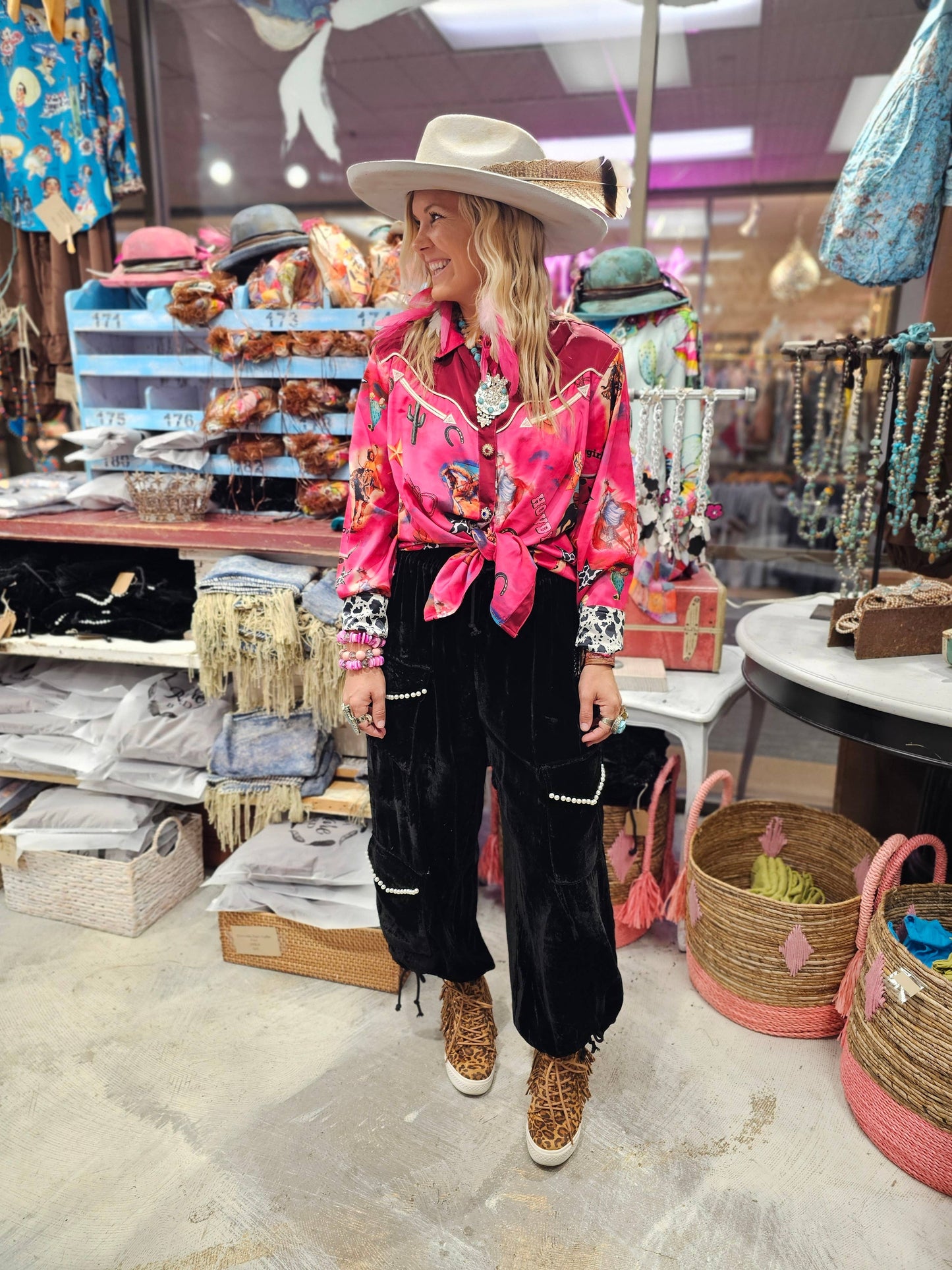 Ride'em Cowgirl Satin Shirt