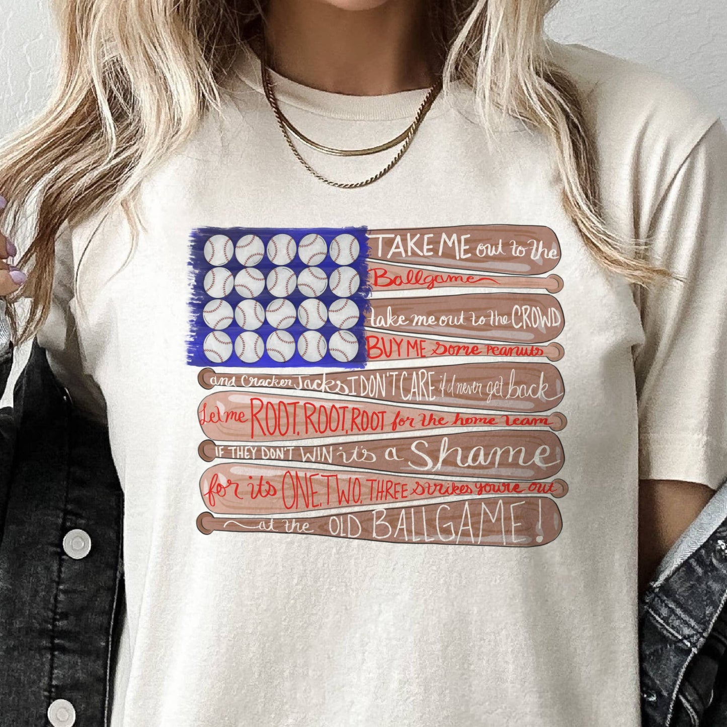 Baseball Flag Graphic Tee