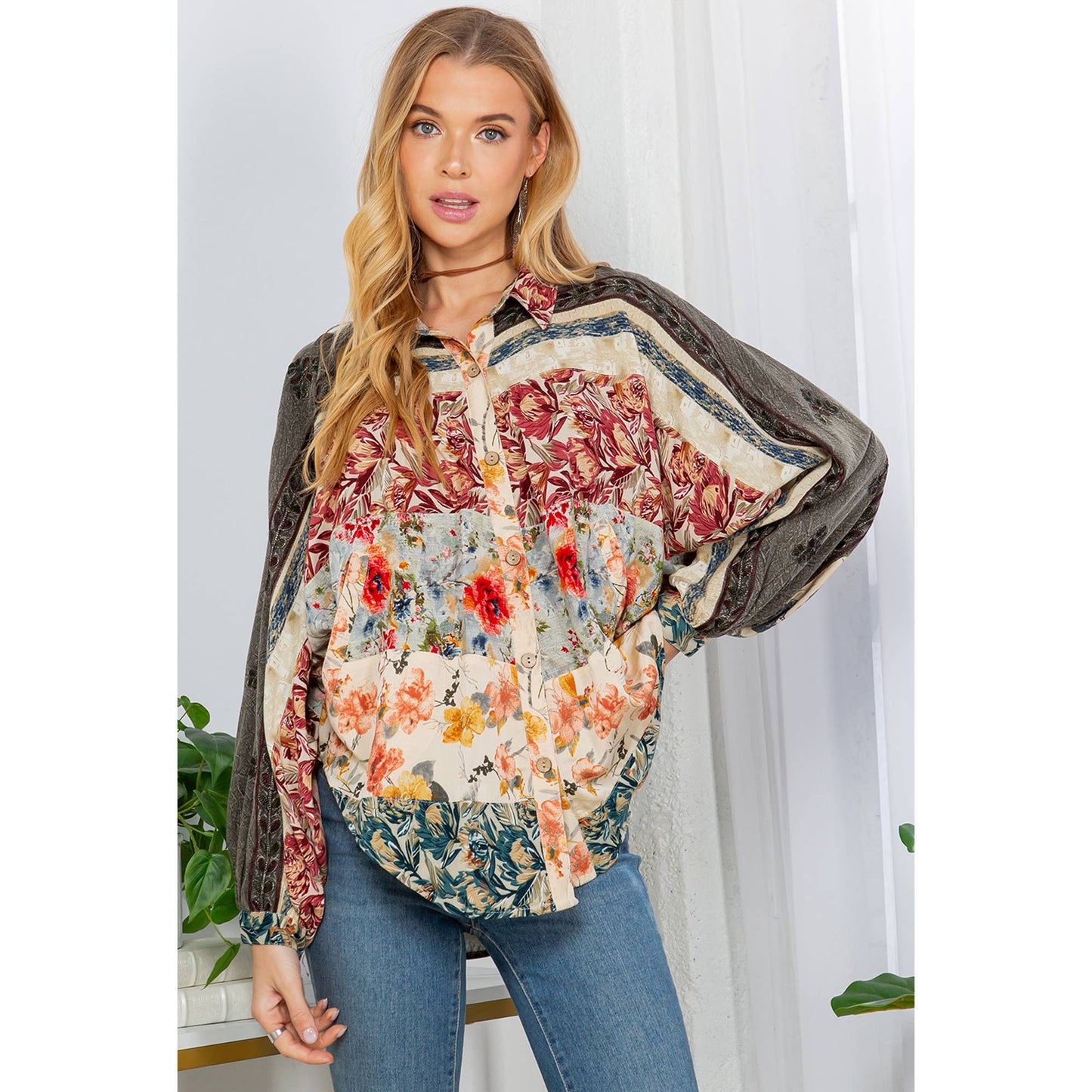 Bishop Sleeves Loose Shirt