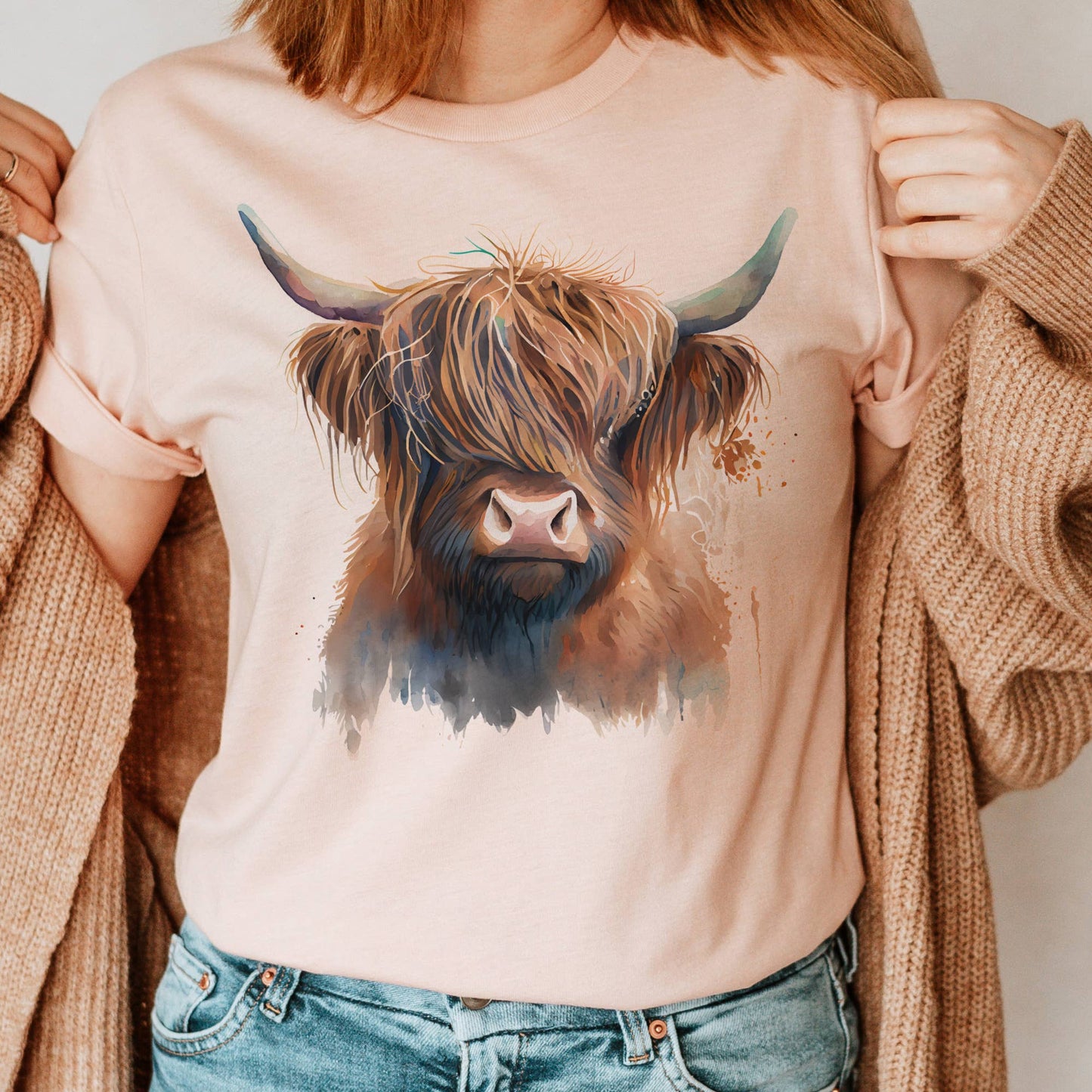 Western Cow Country Highland Graphic Tee
