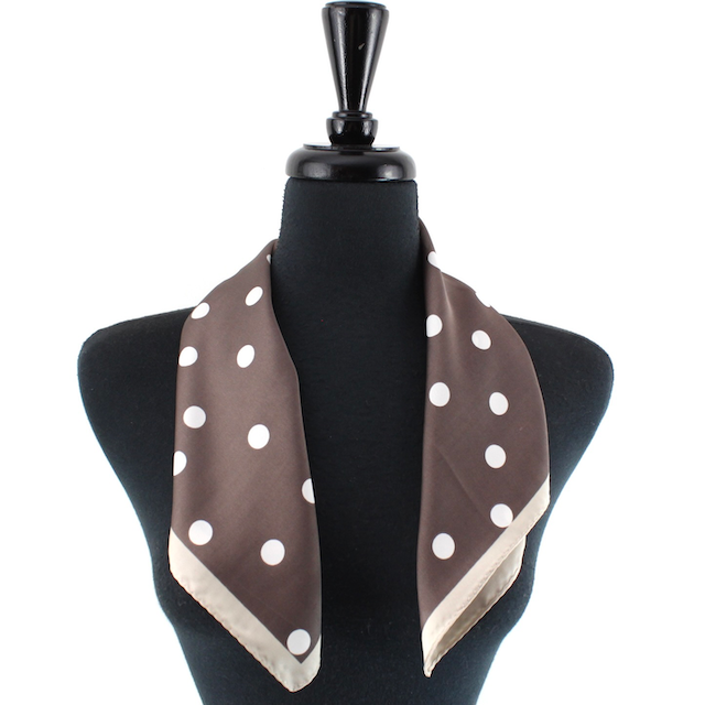 Polka Dot Lightweight Square Scarf