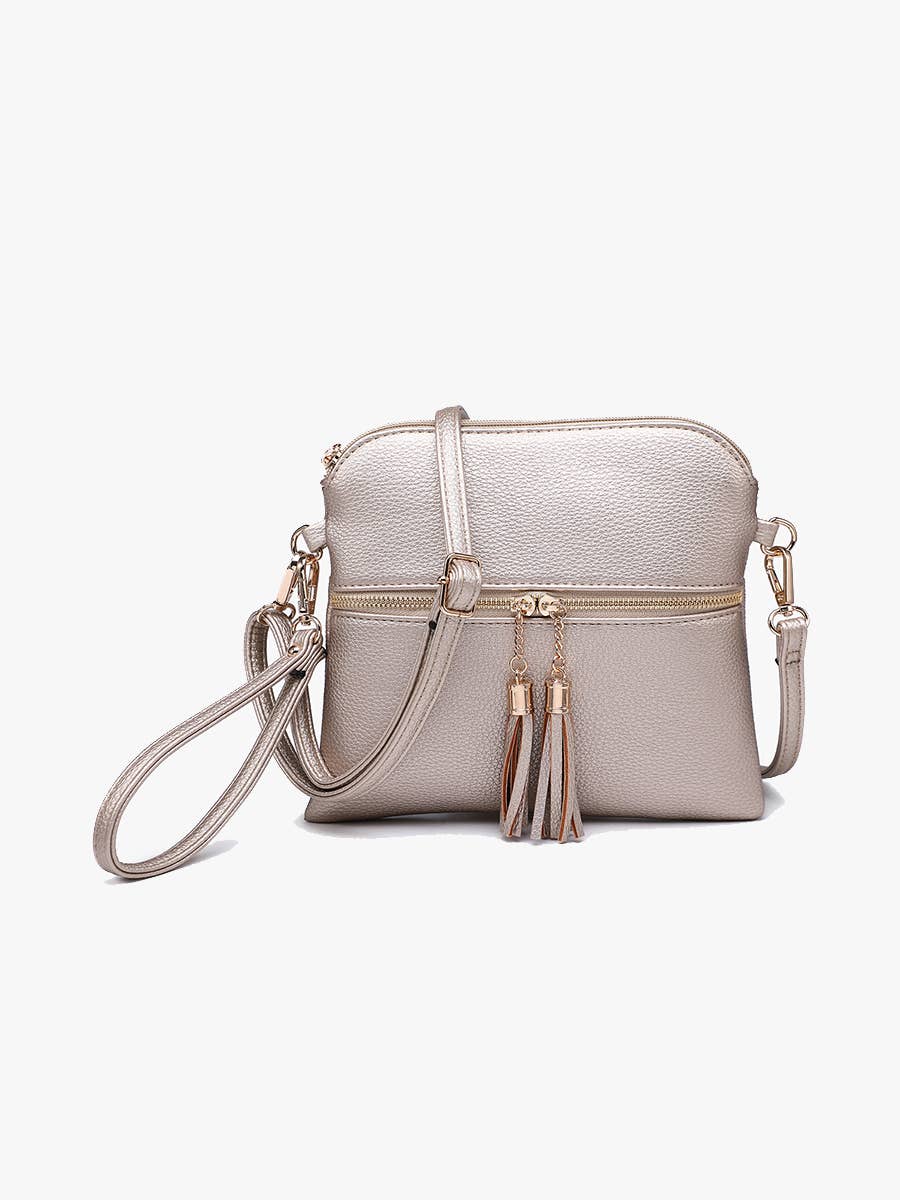 Tara Double Zip Crossbody/Wristlet