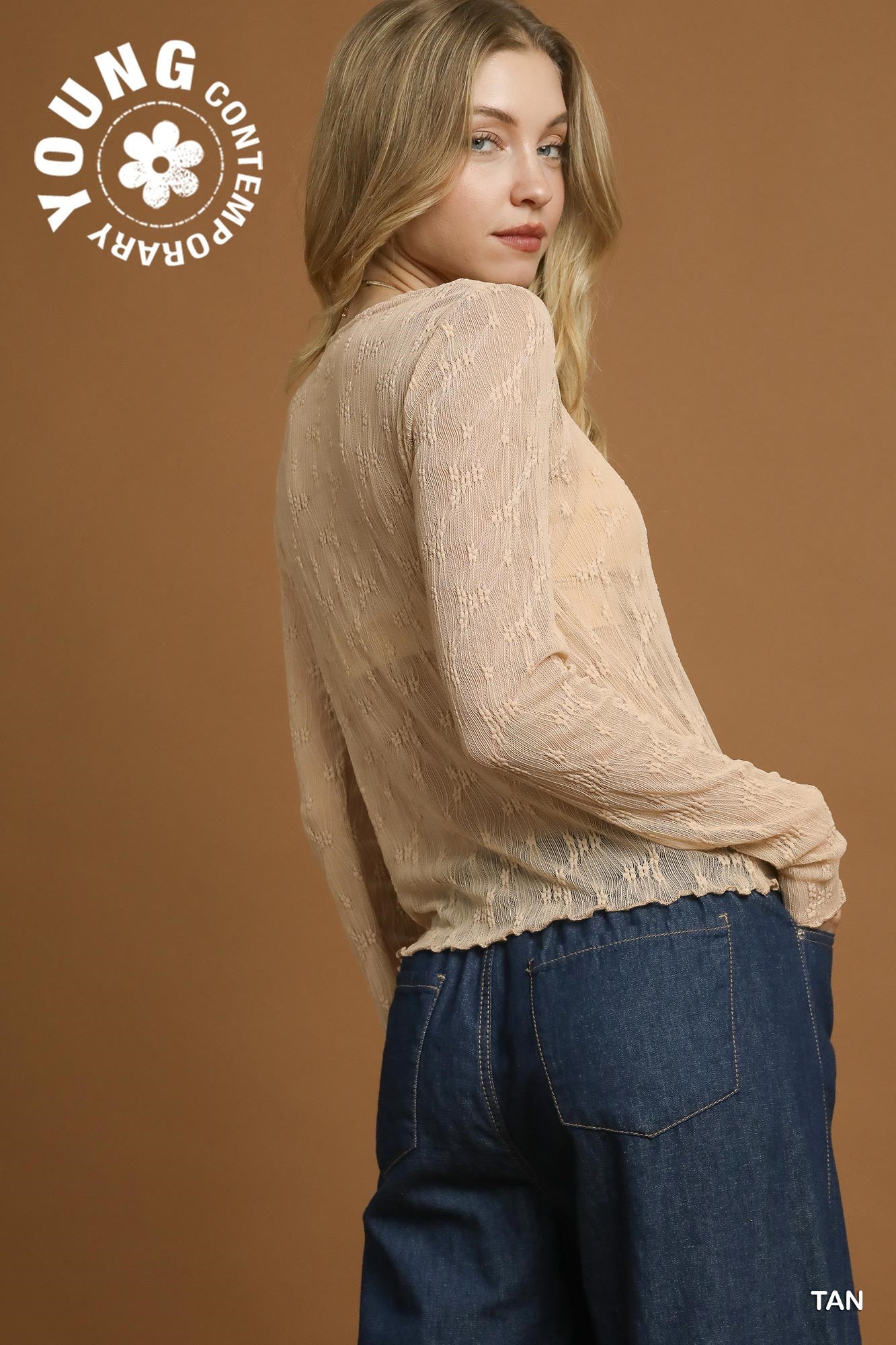 Lace Textured Top