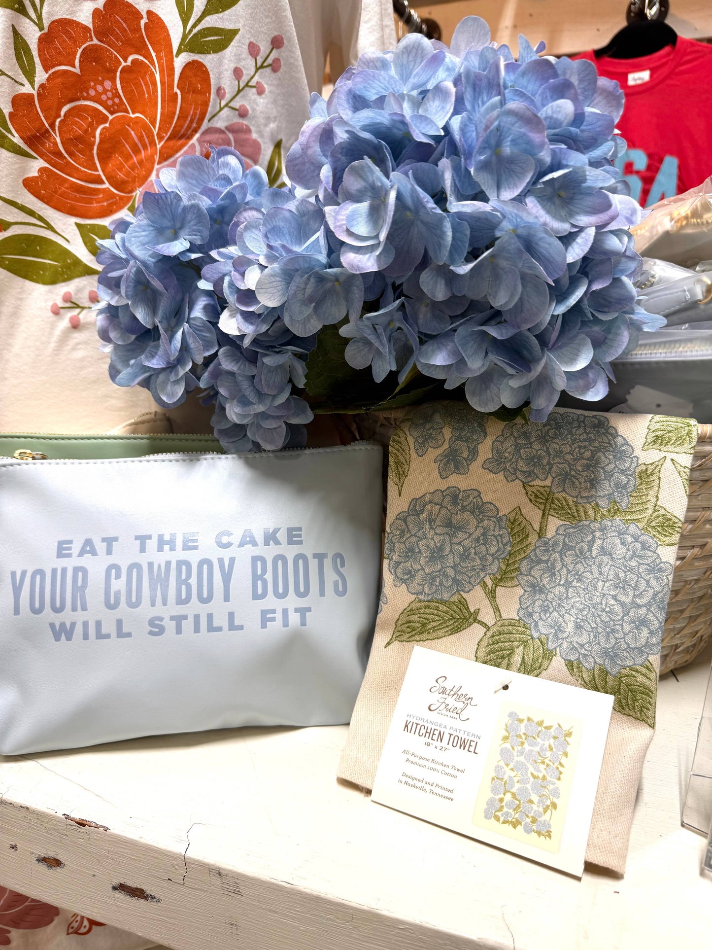 Eat The Cake Your Cowboy Boots... Catch All Pouch