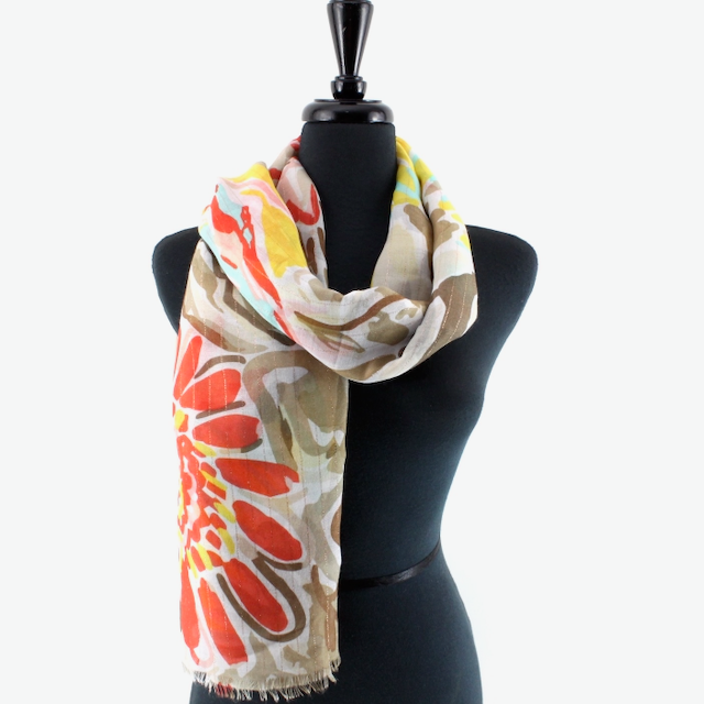Torrid Lightweight Scarf w/Gold Metallic