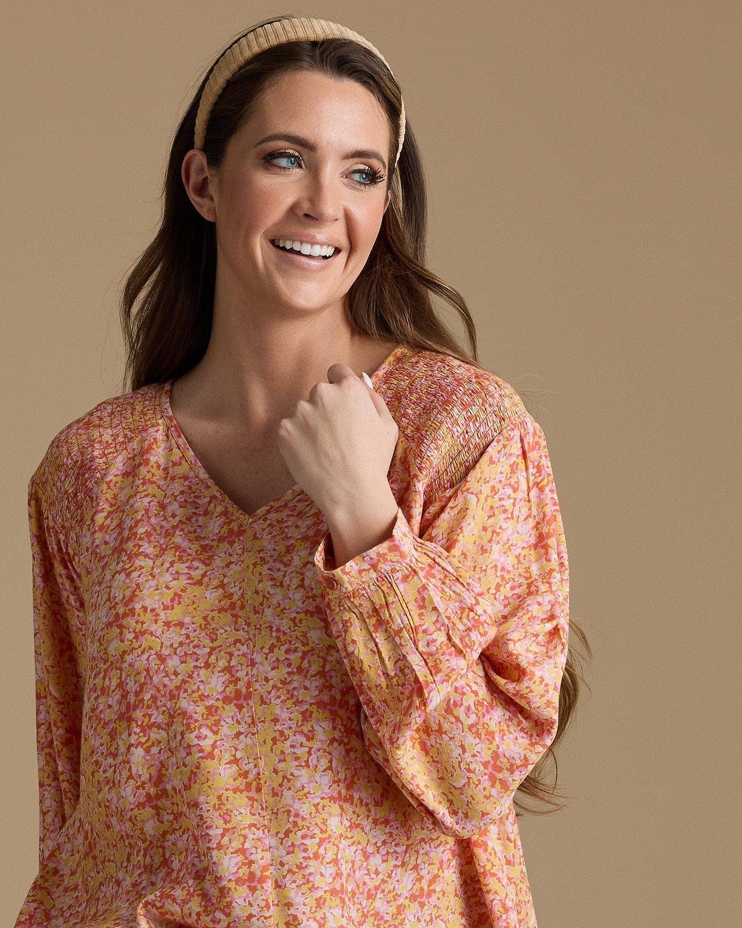 Sunkissed Smocked Blouse