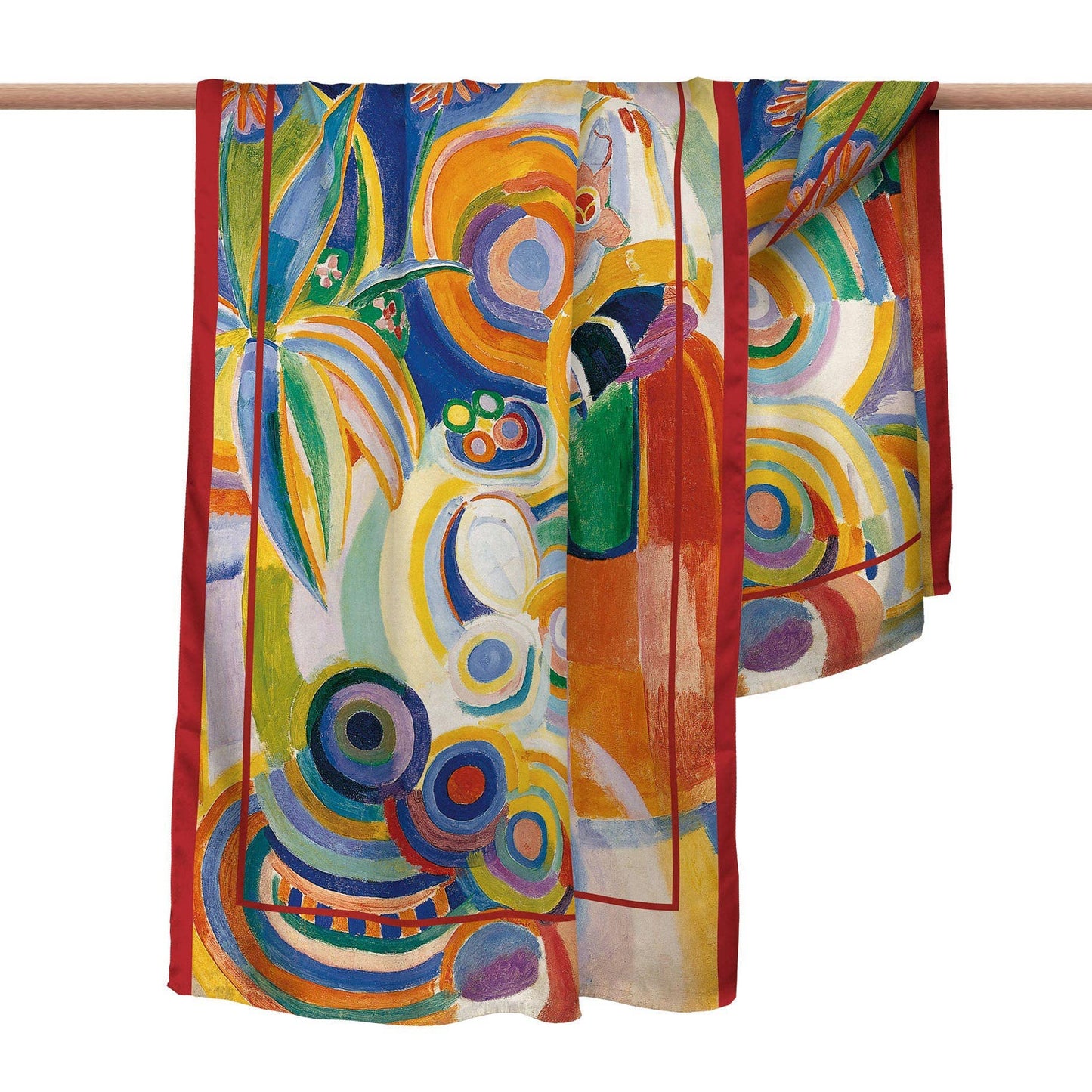Fine Art Silk Blend Shawl Delaunay Portuguese Woman