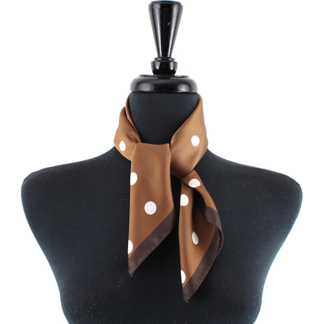 Polka Dot Lightweight Square Scarf