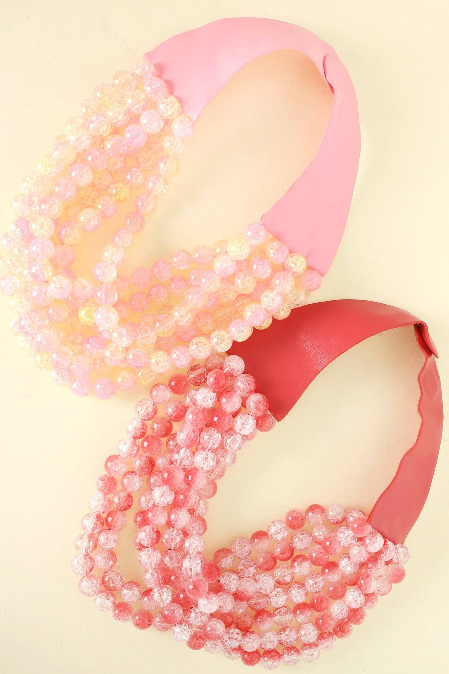 BOHEMIAN LEATHER SNAP BACK BEADED NECKLACE