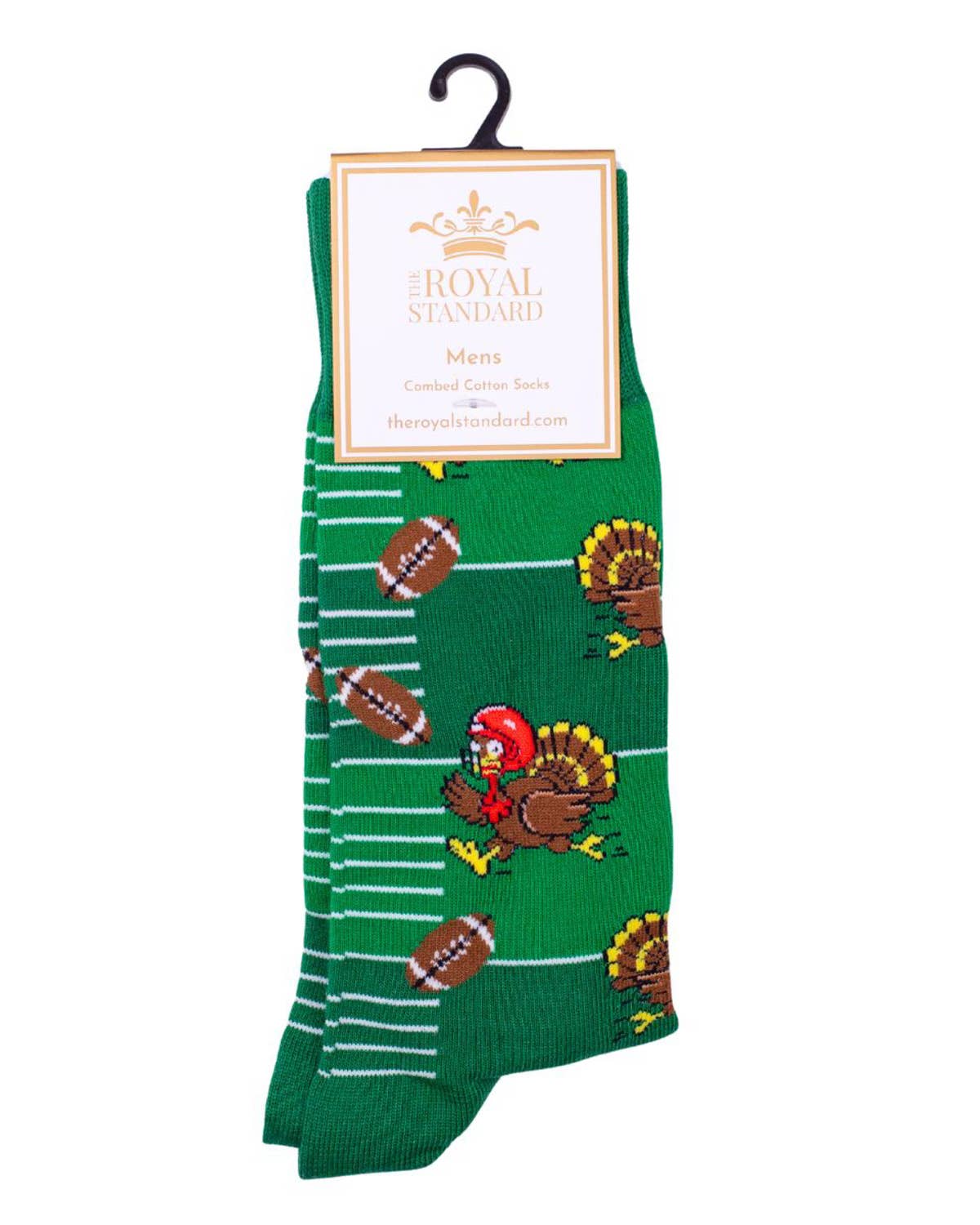 Men's Football Turkey Socks Green/Multi One Size