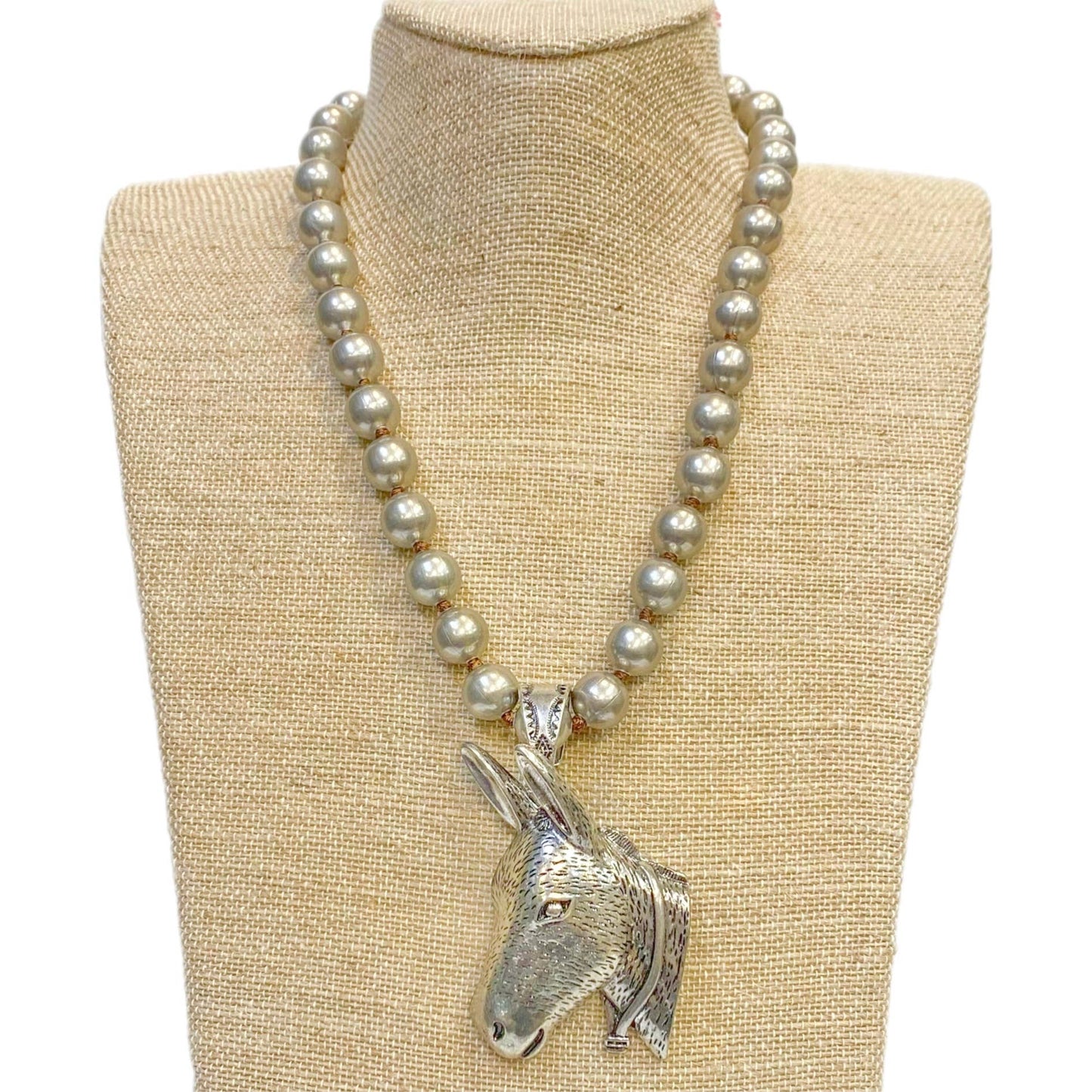 "Dash The Donkey"Faux Navajo Pearl Necklace