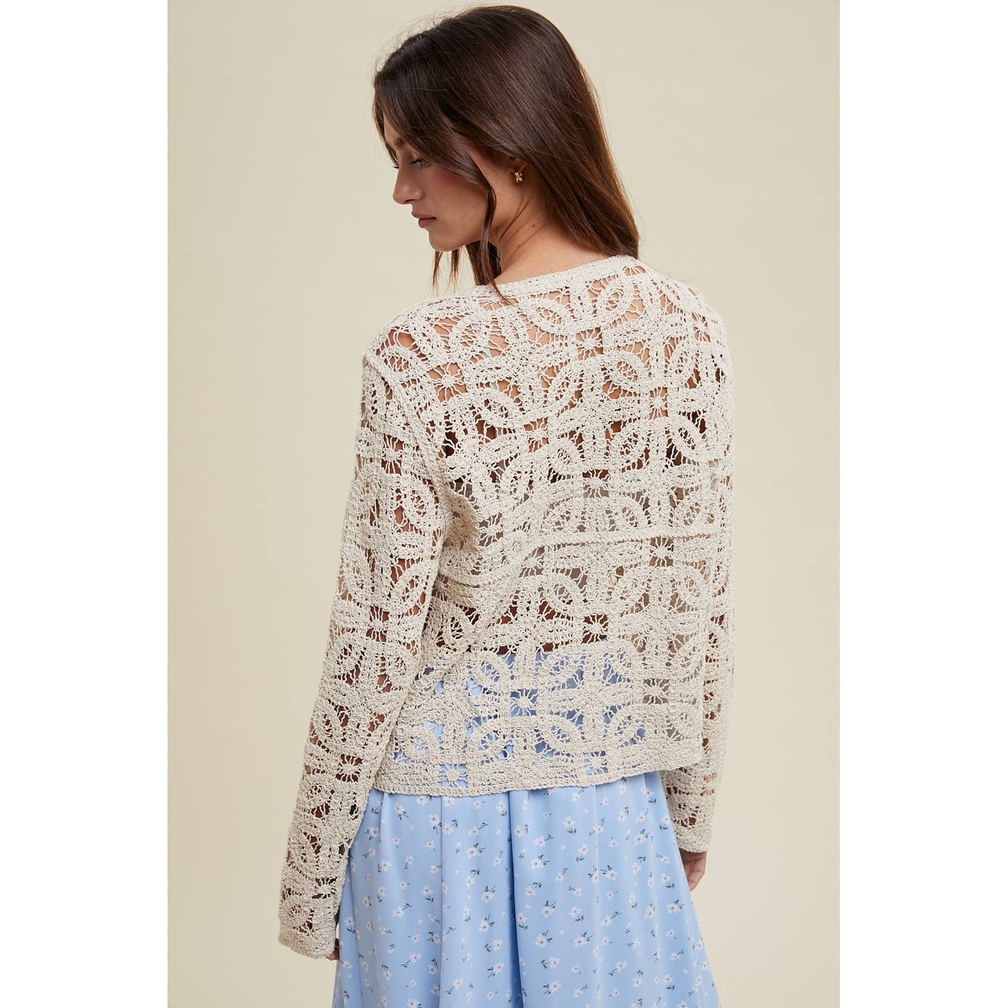 FLORAL LACE CARDIGAN