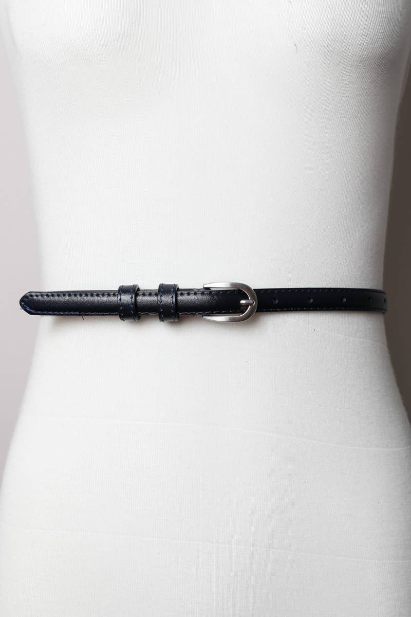 Skinny Horseshoe Buckle Belt | Slim Waist Cincher ⏳
