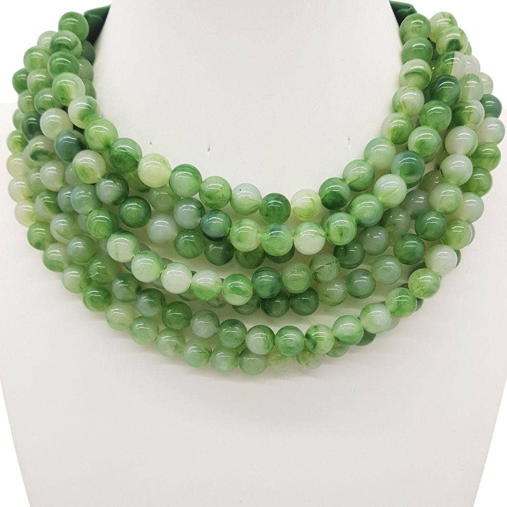 CHUNKY BEADED LAYERED NECKLACE