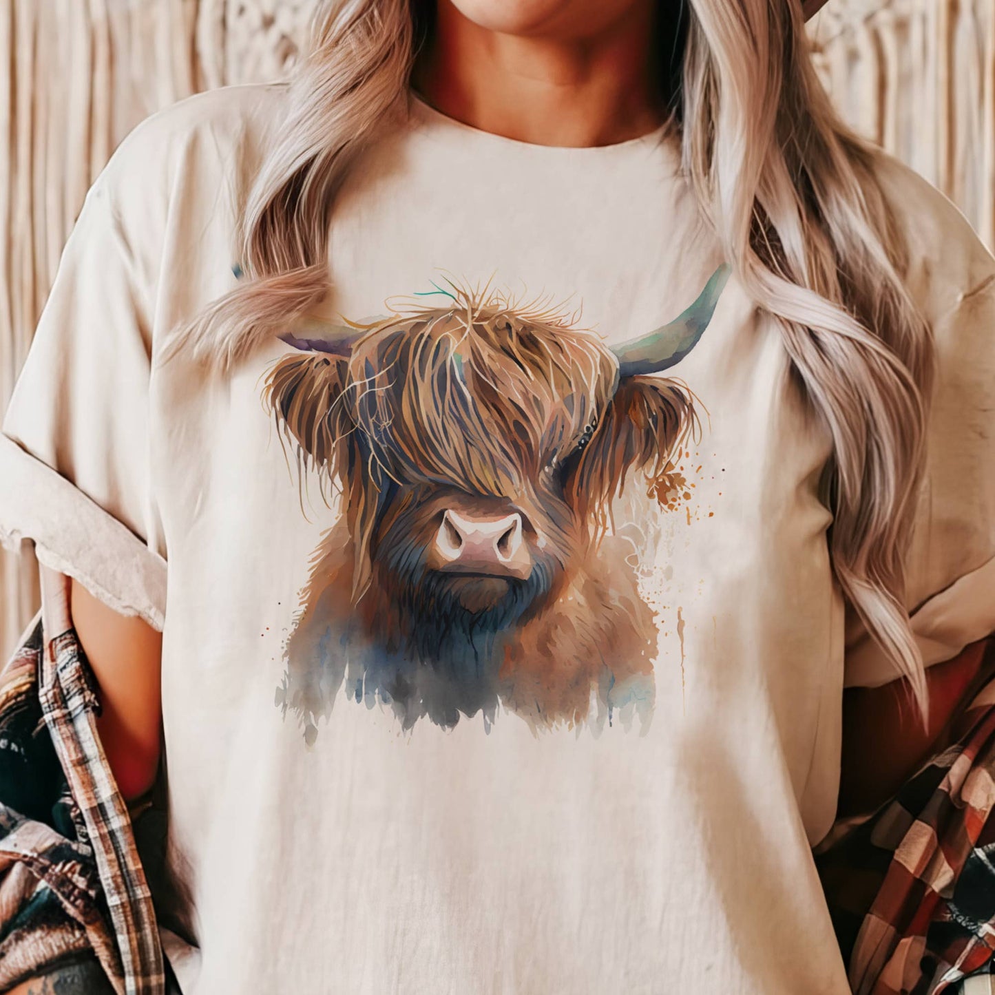 Western Cow Country Highland Graphic Tee