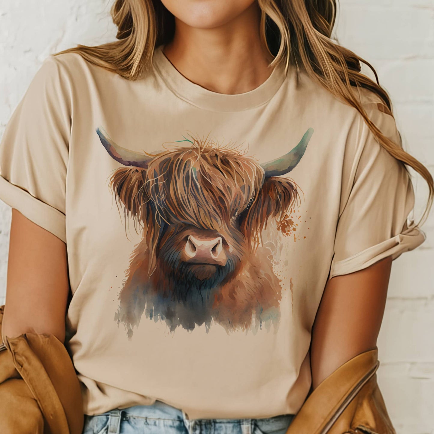 Western Cow Country Highland Graphic Tee
