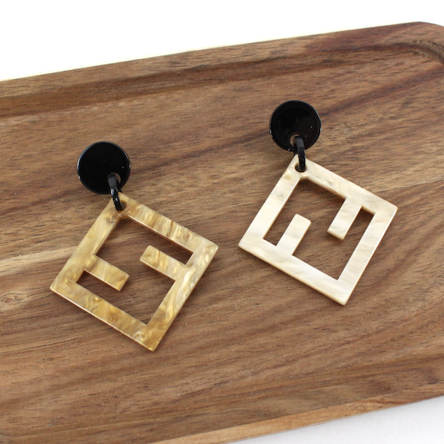 2-Tone Statement Earrings