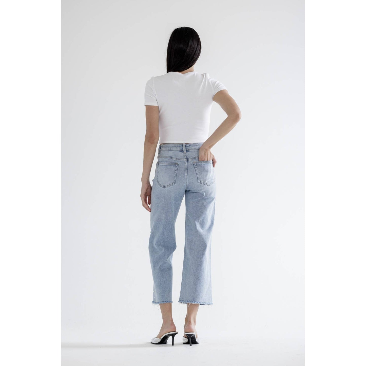 HIGH RISE WIDE LEG WITH EMBELLISHMENT