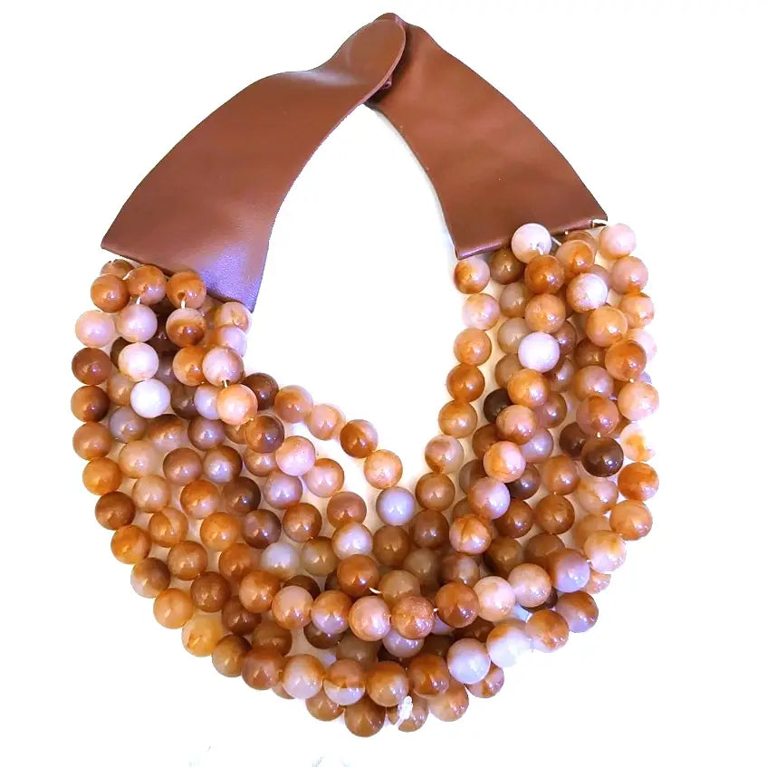BELLA CHUNKY BEADED LAYERED MAGNETIC NECKLACE