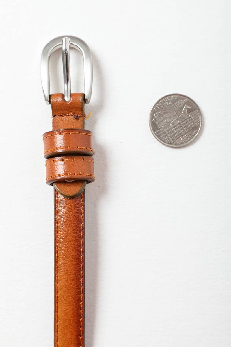 Skinny Horseshoe Buckle Belt | Slim Waist Cincher ⏳