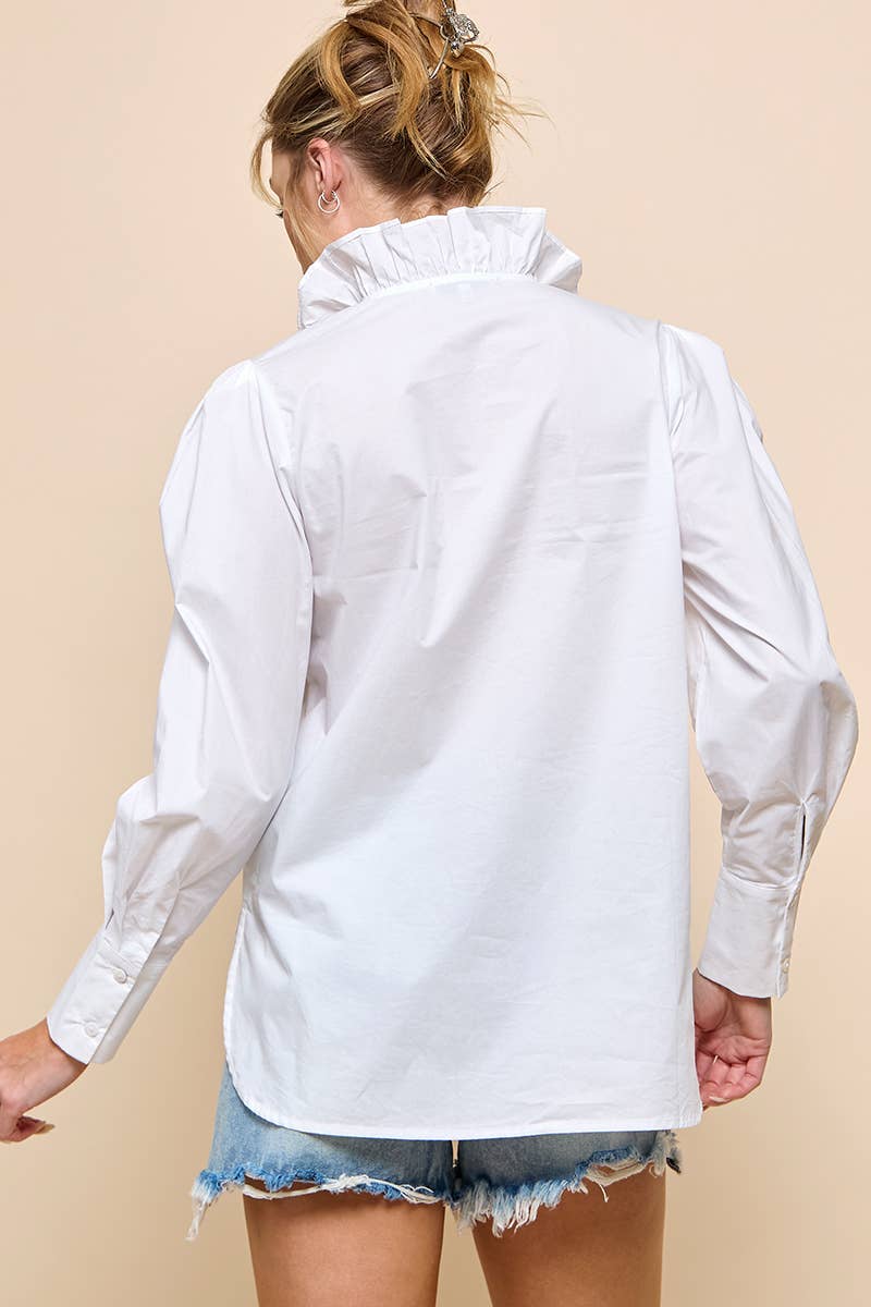 Ruffle Long Sleeve Top