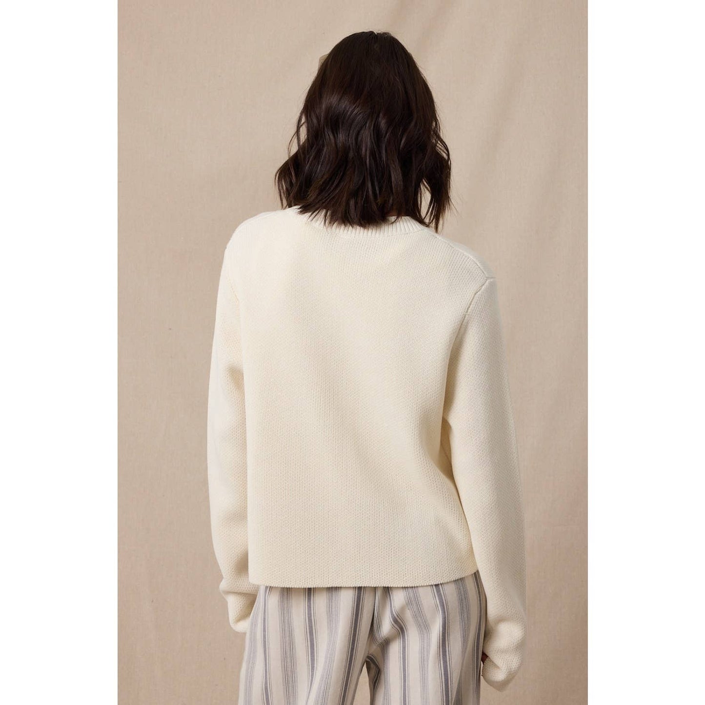 SINGLE BUTTON SWEATER CARDIGAN
