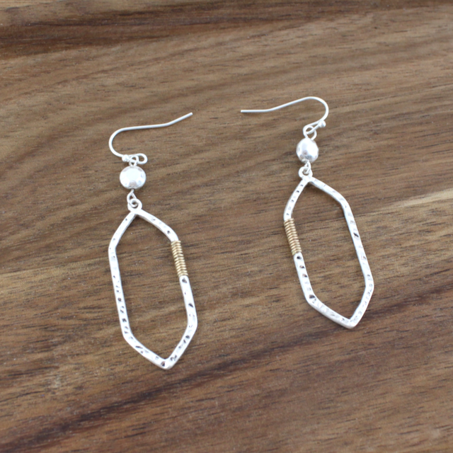 Hexagon Earrings