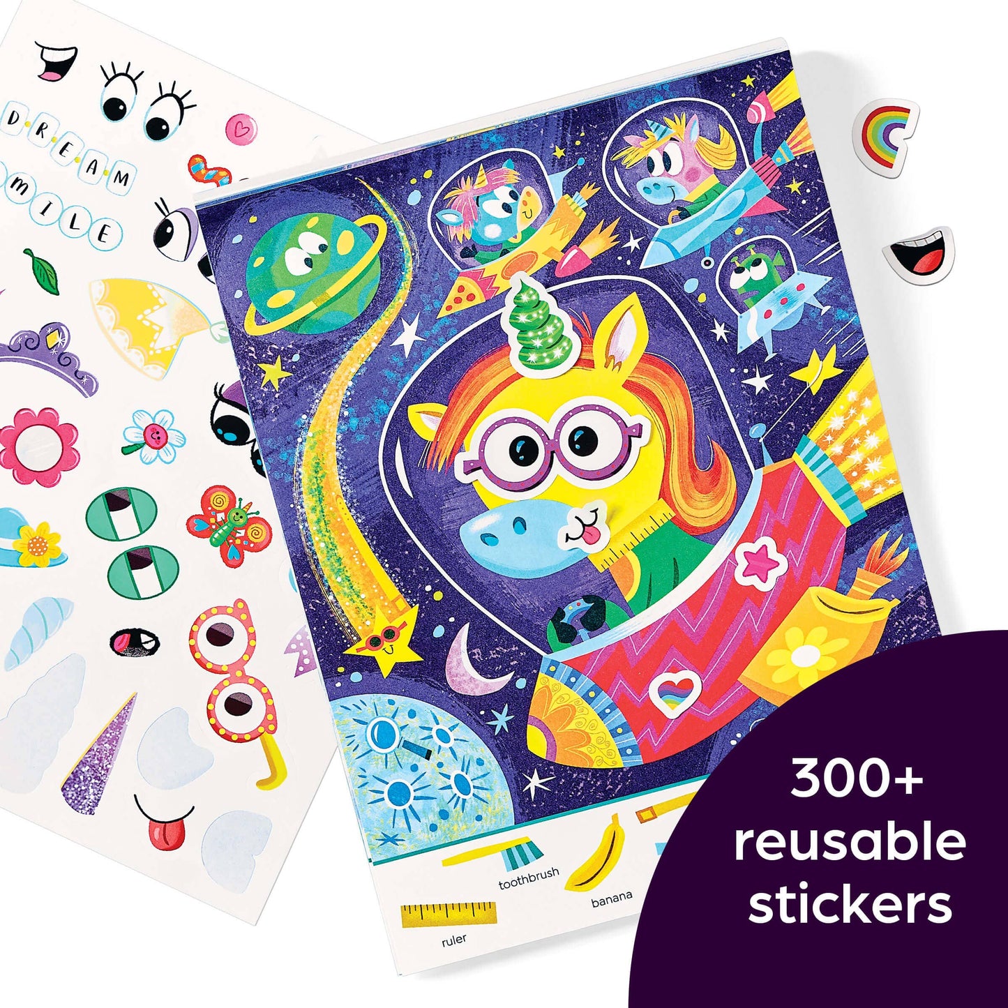 Hidden Pictures Sticker Faces: Unicorns & Rainbows
